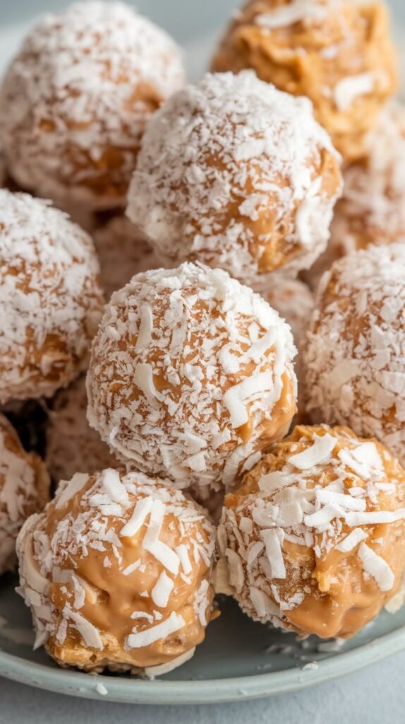 Snowball Coconut Protein Bites