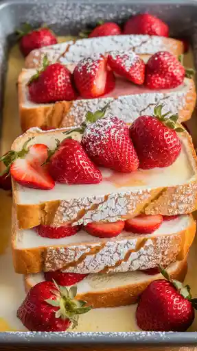 10 Irresistible Strawberry Shortcake Desserts to Sweeten Your Fall 9 Strawberry Shortcake French Toast Bake