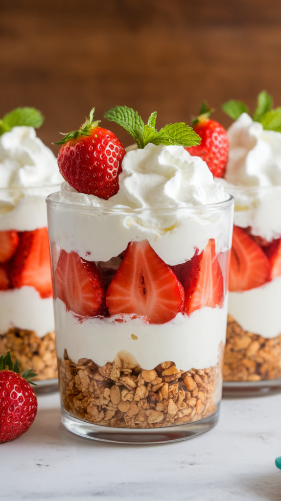 10 Irresistible Strawberry Shortcake Desserts to Sweeten Your Fall 10 Strawberry Shortcake Parfaits with Granola Crunch