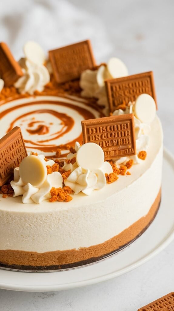 White Chocolate Biscoff Swirl Cheesecake: For When You’re Feeling Fancy (But Still Lazy) 2 White Chocolate Biscoff Swirl Cheesecake 1