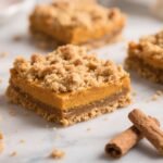 Pumpkin Streusel Bars with Gingersnap Crust