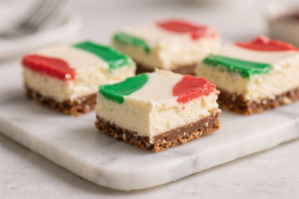 Neapolitan Cheesecake Bars
