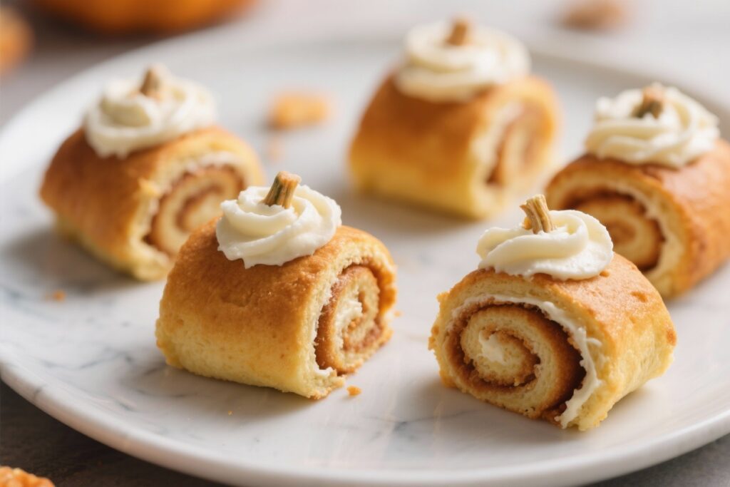 Mini Pumpkin Rolls