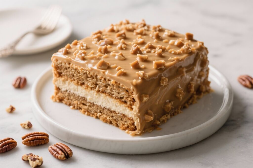 Praline Poke Cake