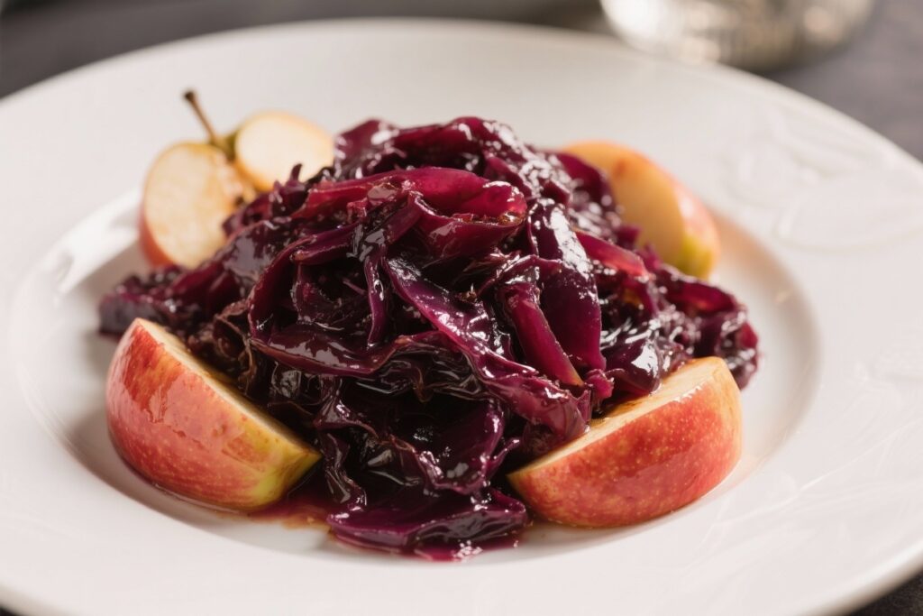 Braised Red Cabbage and Apples