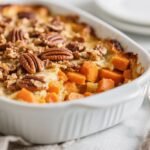 This Sweet Potato & Carrot Casserole with Maple Pecan Topping Will Upstage Your Main Course 3 Sweet Potato & Carrot Casserole