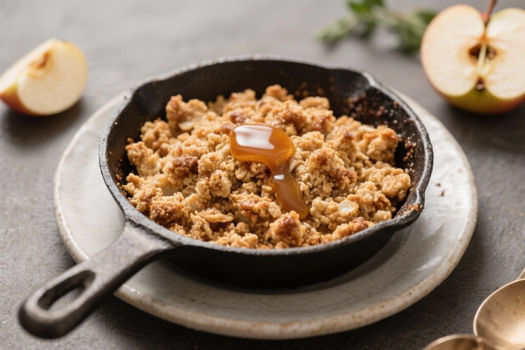 Apple Crisp Skillet with Brown Butter