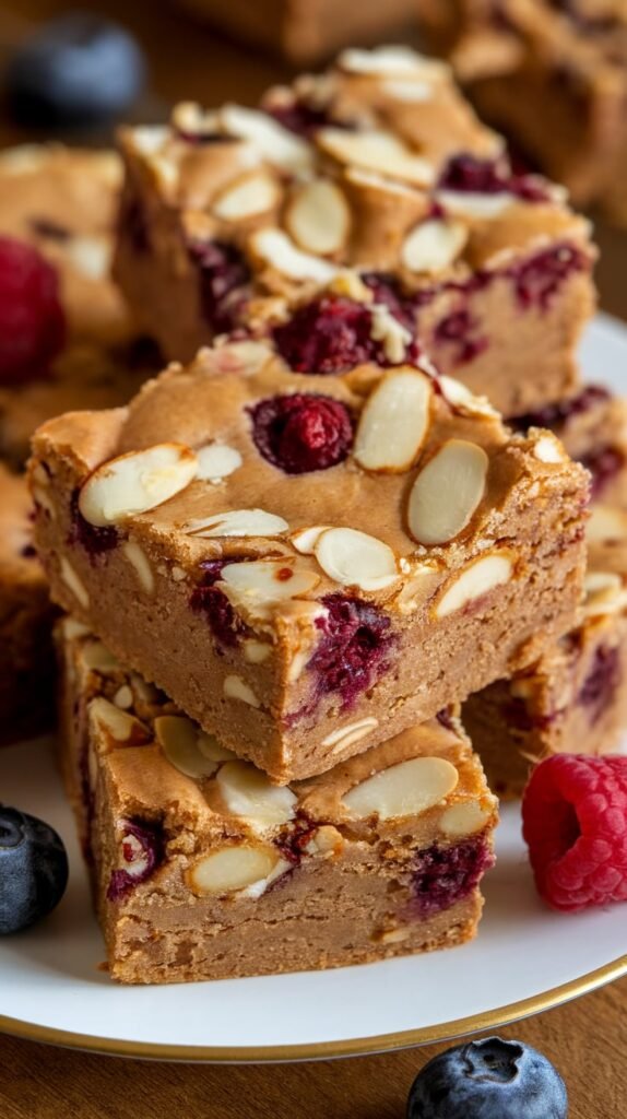 Almond Butter Protein Blondies