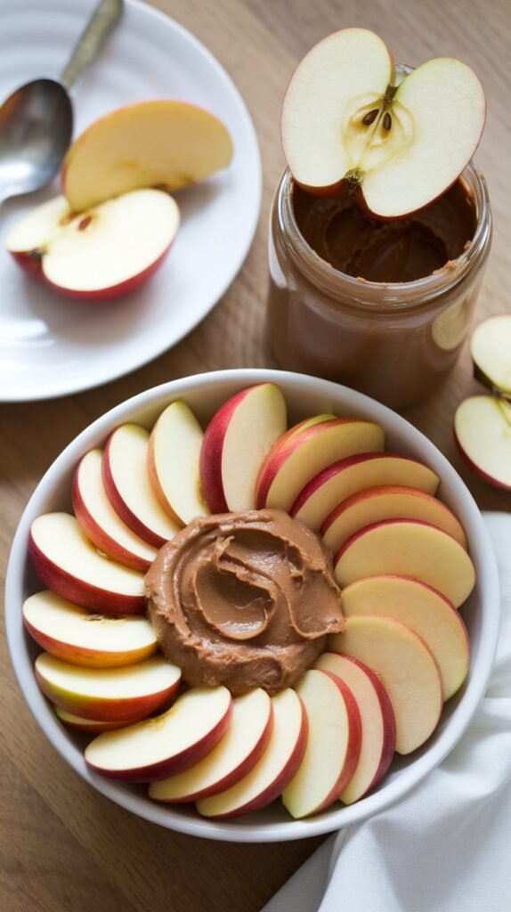 21 High-Protein, High-Fiber Snacks That'll Make You Forget You're Being Healthy 3 Apple Slices with Almond Butter