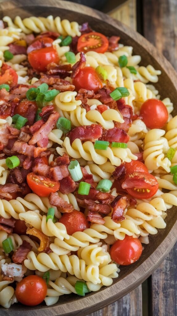 16 Christmas Pasta Salad Recipes 7 BLT Pasta Salad 1