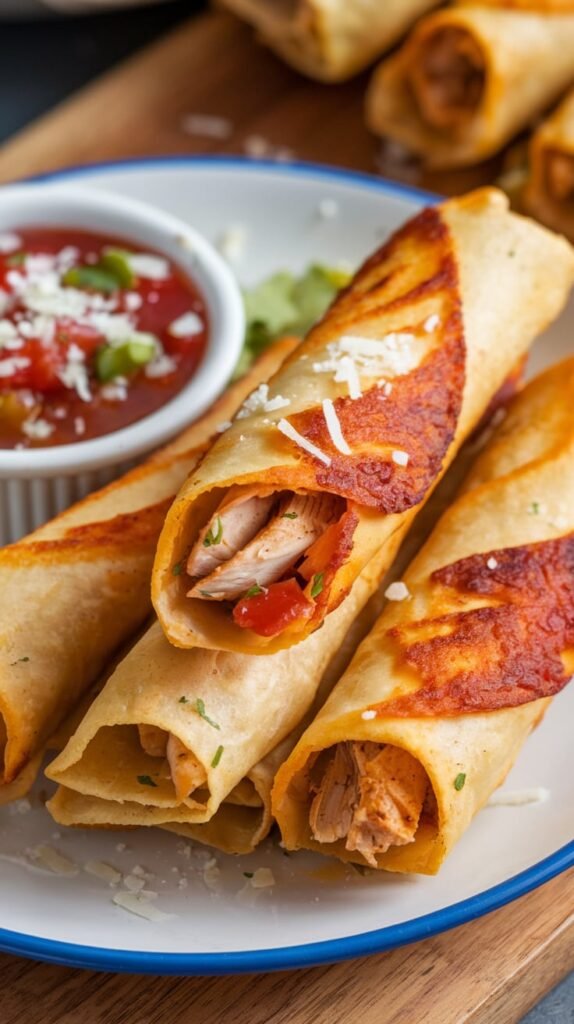 21 High-Protein Mexican-Inspired Dinners for Fiesta Nights 14 Baked Chicken Flautas