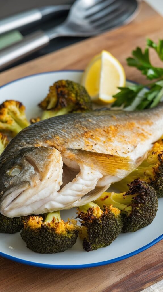 21 Healthy Winter Meals Your Family Will Actually Eat 19 Baked Tilapia with Roasted Broccoli