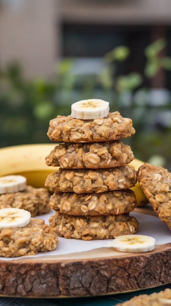 27 Super Healthy Christmas Snacks for Kids 9 Banana Oatmeal Cookies