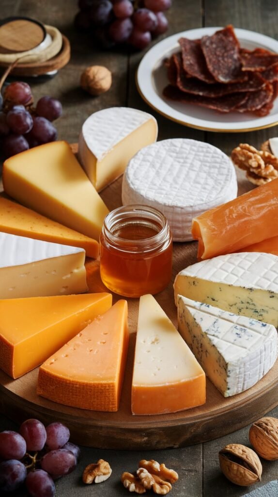 Beef Jerky Cheese Plate