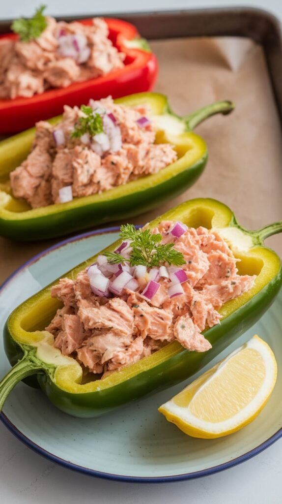Bell Pepper Tuna Melts