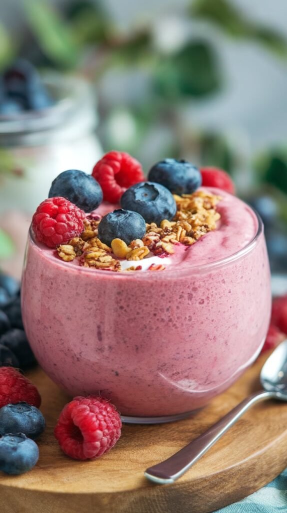 10 High-Protein Breakfast Bowls to Start Your Day Strong 6 Berry Protein Smoothie Bowl