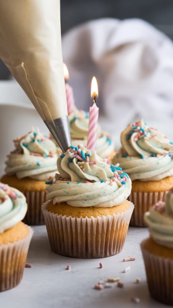 Birthday Cake Batter Cupcakes