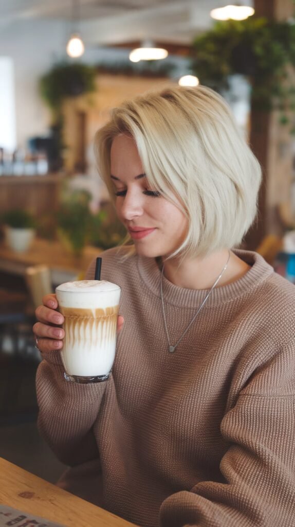 12 Healthy Christmas Starbucks Drinks That Won't Wreck Your New Year's Resolutions 7 Blonde Flat White with Almond Milk