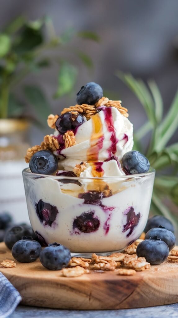 13 High-Protein Ice Cream & Frozen Dessert Recipes 10 Blueberry Muffin Protein Nice Cream