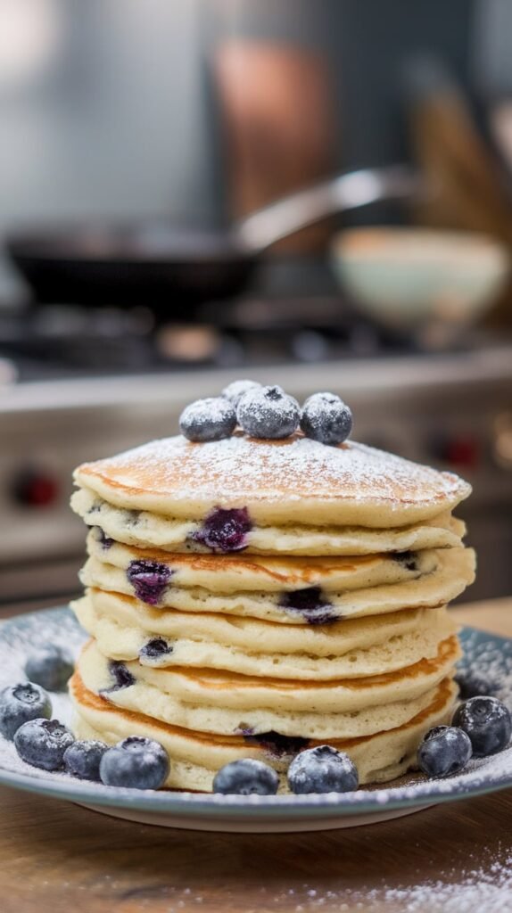 15 Cozy Christmas Breakfast Ideas You’ll Crave All Morning 9 Blueberry Pancakes Fluffy and Festive