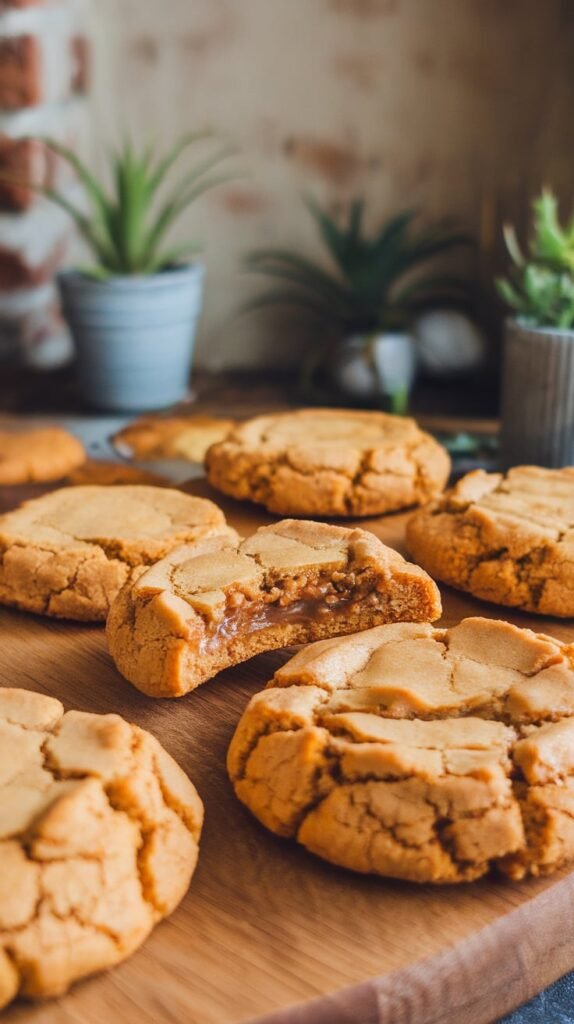Browned Butter Toffee Thick Cookies