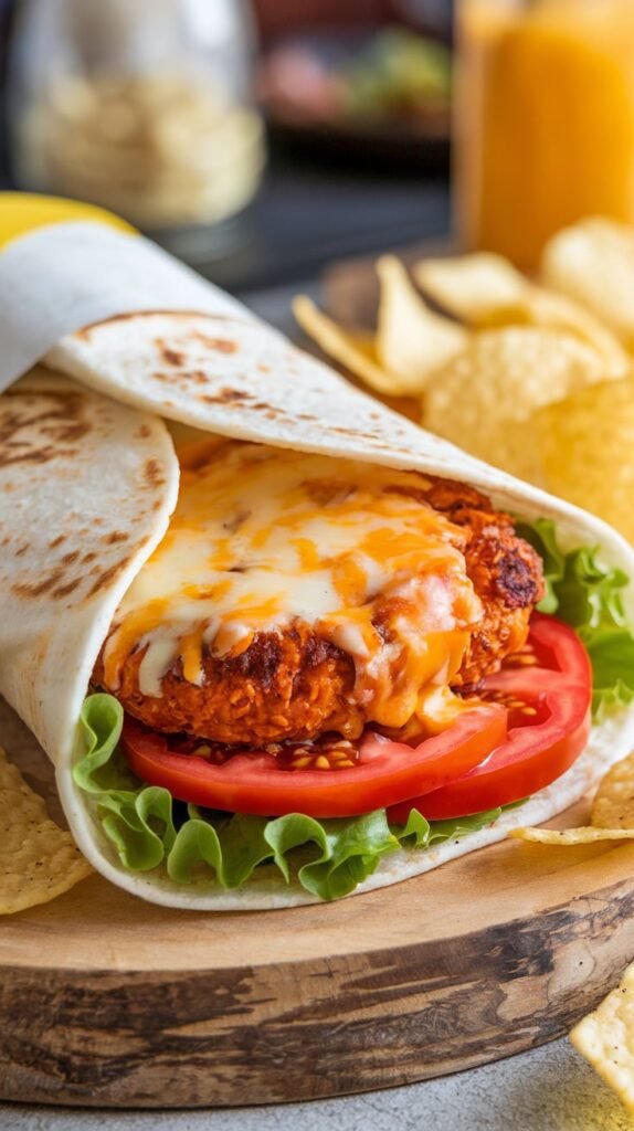 Buffalo Chicken Breakfast Wrap