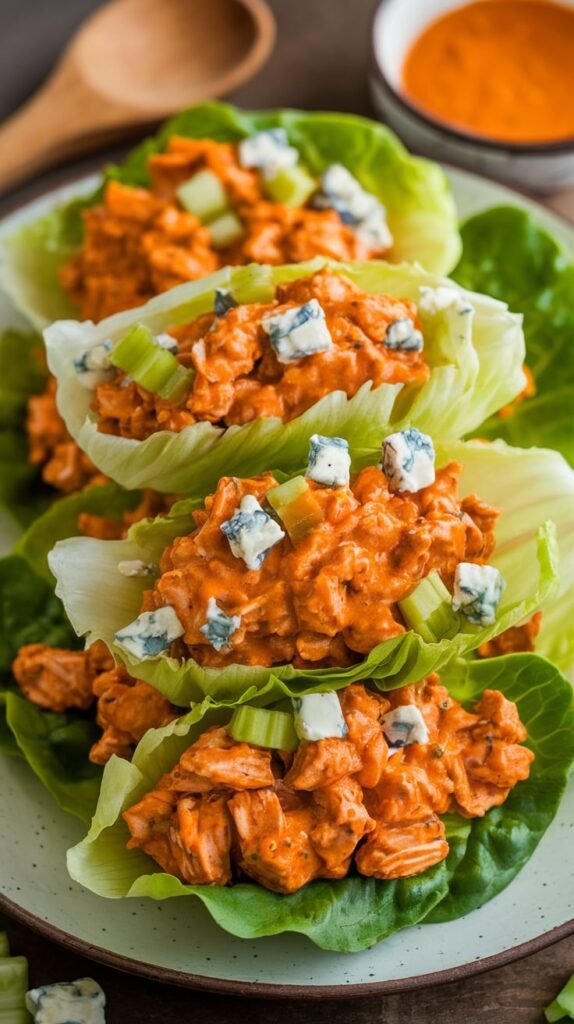 20 Gluten-Free Christmas Appetizers So Good Your Guests Won't Even Notice They're Missing the Gluten 17 Buffalo Chicken Lettuce Wraps