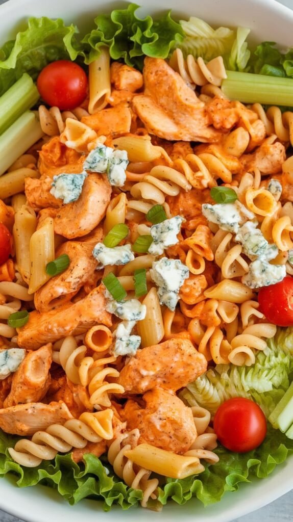 16 Christmas Pasta Salad Recipes 13 Buffalo Chicken Pasta Salad