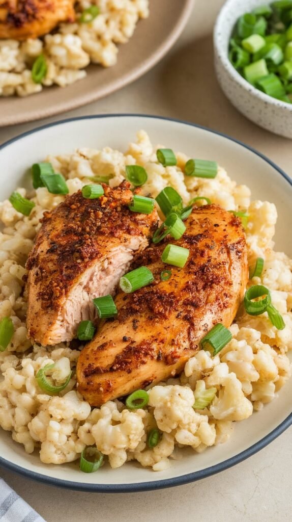 13 High-Protein Lunch Meal Prep Recipes for the Work Week 13 Cajun Chicken and Cauliflower Rice