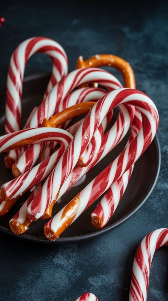 21 Kid-Friendly Christmas Appetizers That'll Actually Get Eaten 11 Candy Cane Pretzels