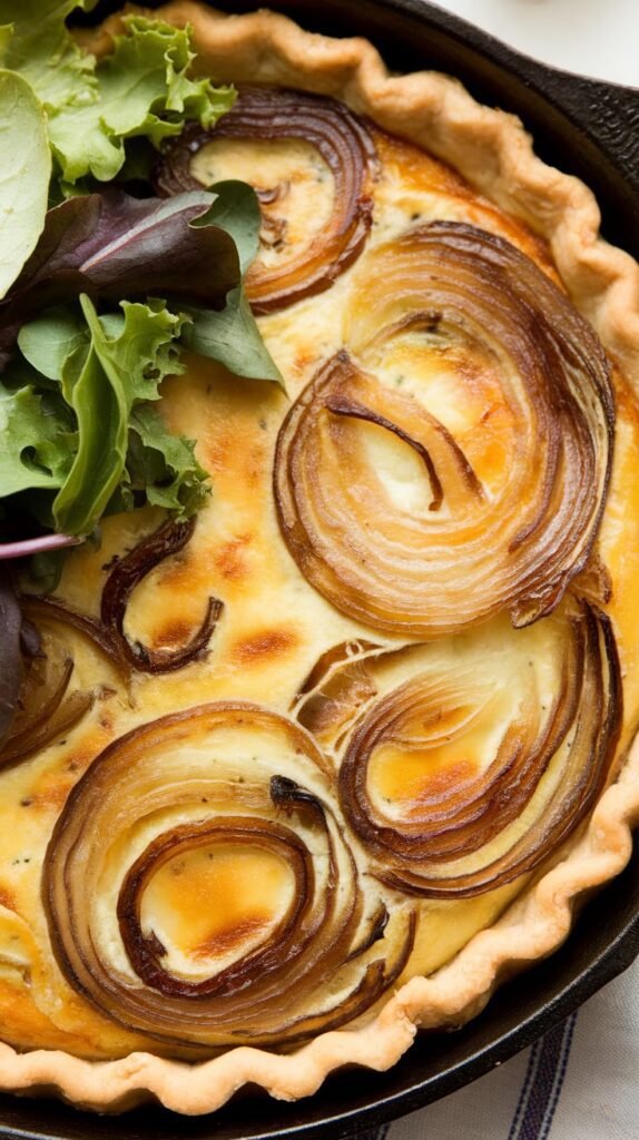 15 Cozy Christmas Breakfast Ideas You’ll Crave All Morning 7 Caramelized Onion Gruyere Quiche