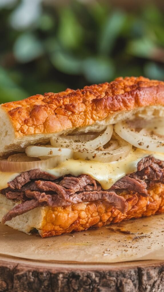 Cauliflower Bread Philly Cheesesteak