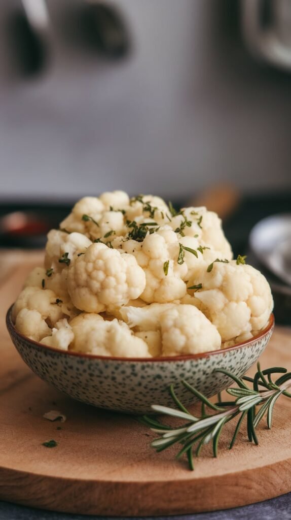 18 Healthy Christmas Side Dishes to Complete Your Feast 2 Cauliflower Mash with Garlic Herbs