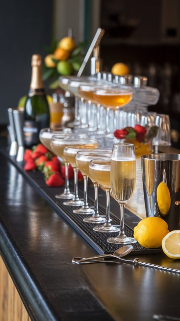 21 Magical Christmas Dinner Ideas for a Cozy Family Feast 21 Champagne Cocktail Bar