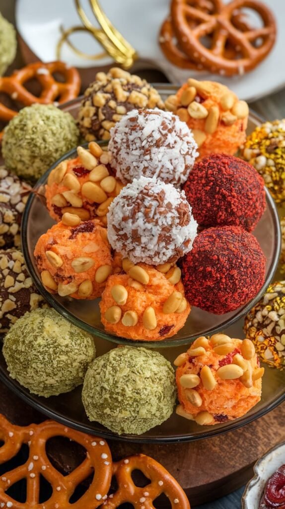 15+ No Bake Christmas Finger Foods That Disappear in Minutes 13 Cheese Ball Truffles