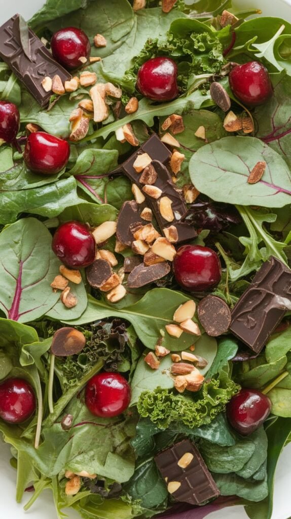 Cherry Dark Chocolate Winter Salad