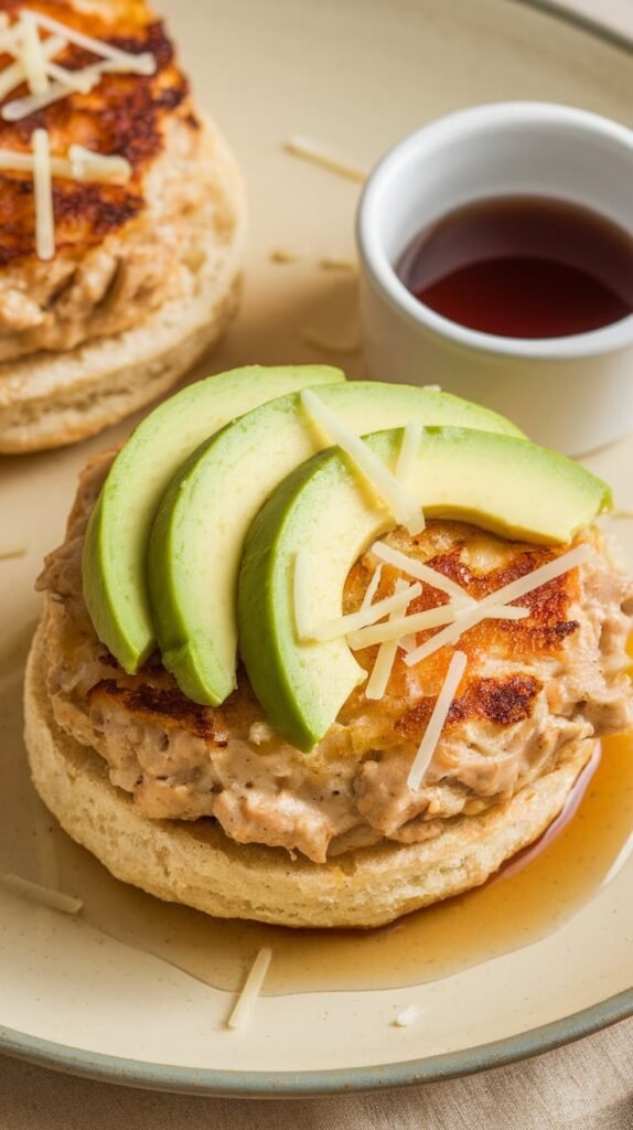 Chicken Apple Breakfast Patties with Avocado