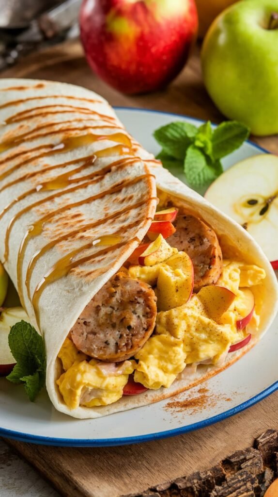 Chicken Apple Sausage Breakfast Wrap