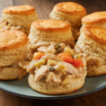 Chicken Pot Pie Stuffed Biscuits