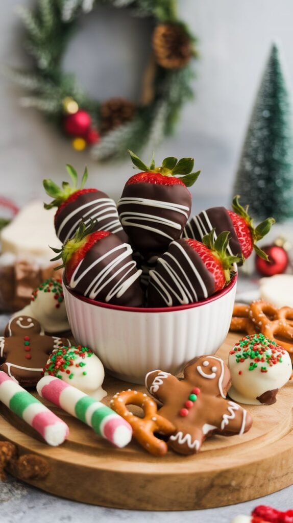15+ No Bake Christmas Finger Foods That Disappear in Minutes 15 Chocolate Covered Strawberries 2