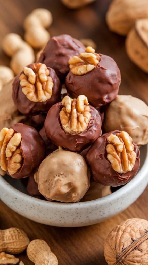 27 Super Healthy Christmas Snacks for Kids 20 Chocolate Peanut Butter Protein Balls