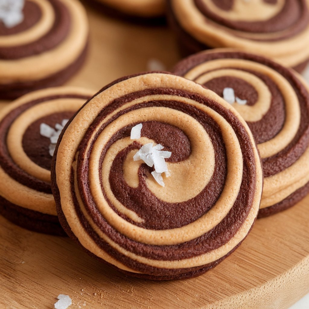 Chocolate Peanut Butter Swirl Cookies