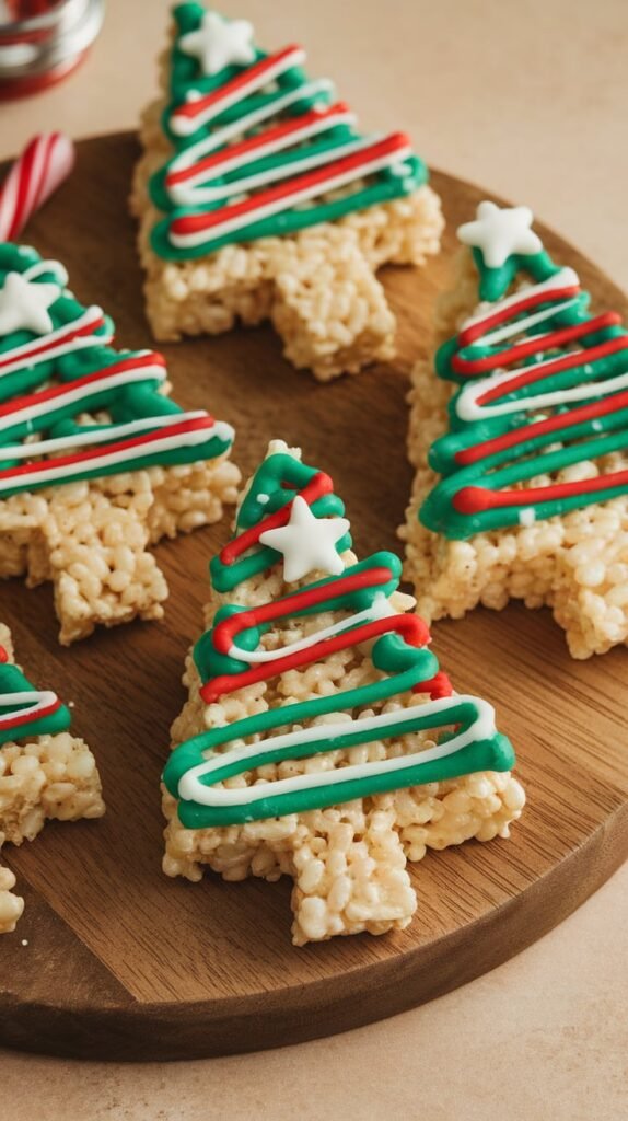 Christmas Tree Rice Krispie Treats