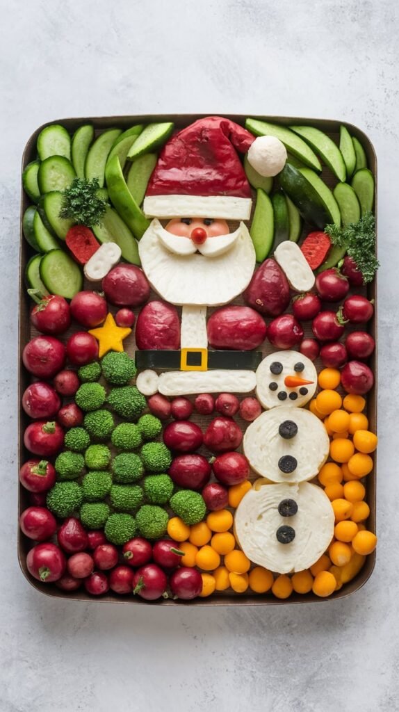 23 Best Christmas Tree Veggie Trays For Holiday Parties 3 Christmas Veggie Tray