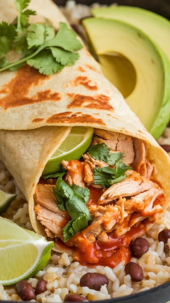 8 Freezer-Friendly High-Protein Lunch Meals You Can Make Now 2 Cilantro Lime Chicken Burritos