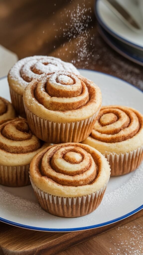 27 Super Healthy Christmas Snacks for Kids 4 Cinnamon Roll Cottage Cheese Muffins