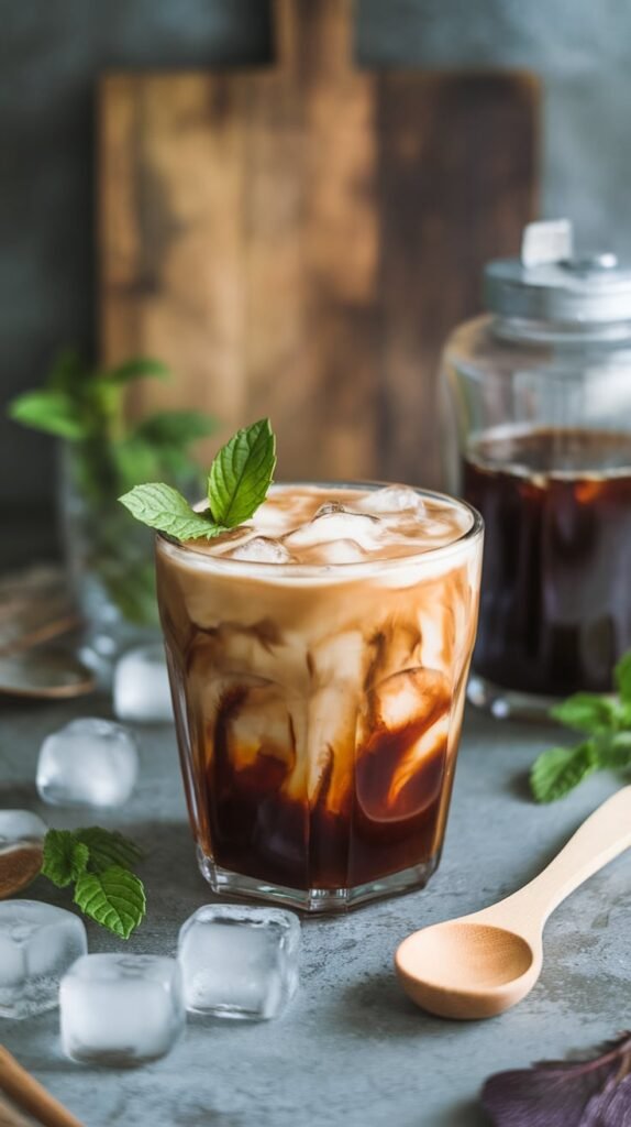 12 Healthy Christmas Starbucks Drinks That Won't Wreck Your New Year's Resolutions 6 Cold Brew with Sugar Free Peppermint
