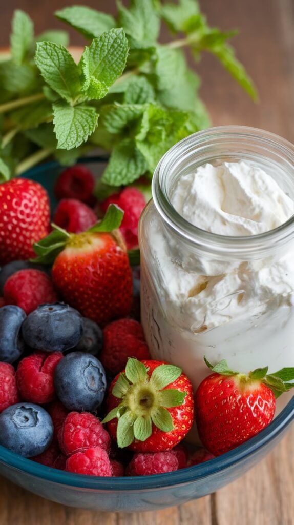 Cottage Cheese Berry Bowl