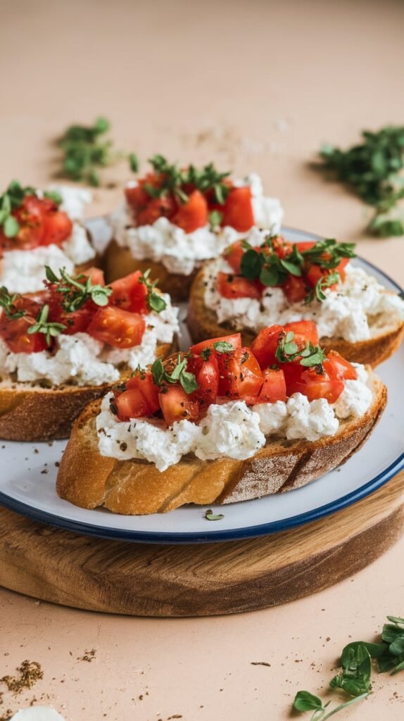 Cottage Cheese Bruschetta