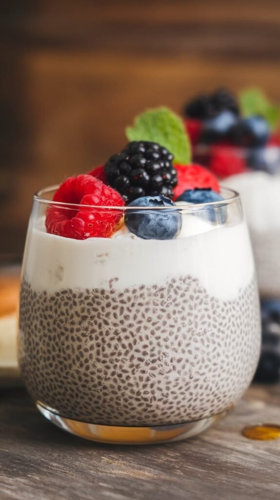 Cottage Cheese Chia Pudding